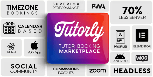 Tutorly | Booking Marketplace WordPress Theme 1.1