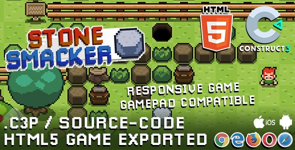 Stone Smacker HTML5 Game – With Construct 3 All Source-code