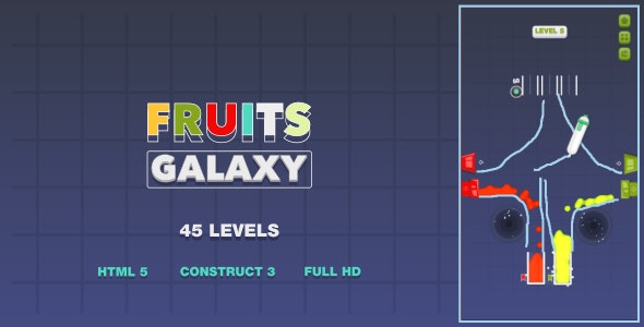 Fruits Galaxy – HTML5 Game (Construct3)