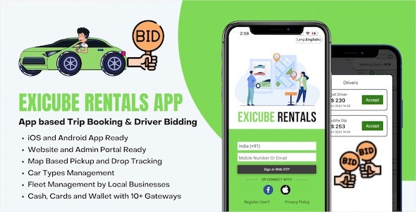 Exicube Rentals App