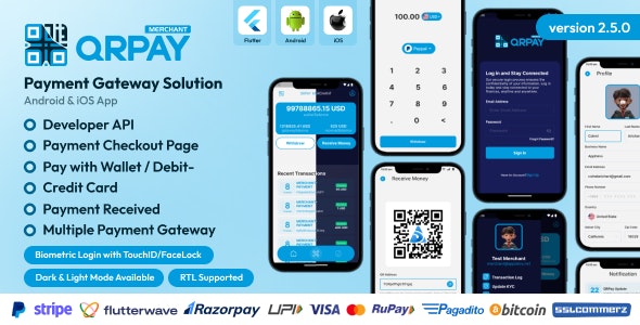 QRPay Merchant – Payment Gateway Solution 4.8