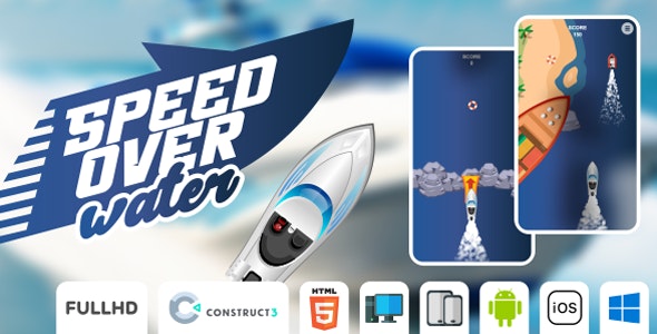 Speed Over Water – HTML5 Game (Construct3)