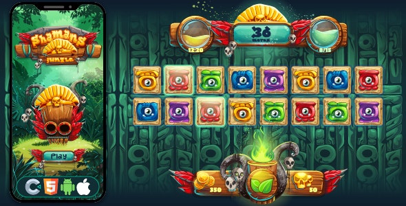 Shamans Jungle – HMTL5 Game, Construct 3