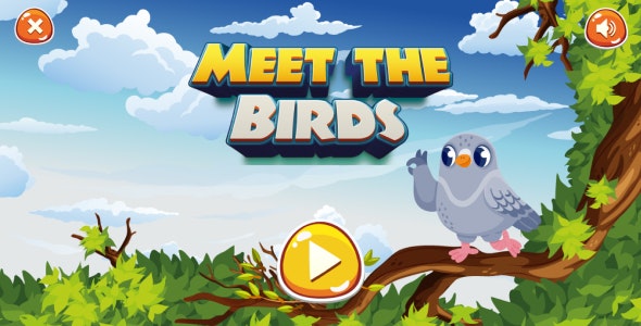 Meet The Birds Game- Educational Game – HTML5, Construct 3 Game