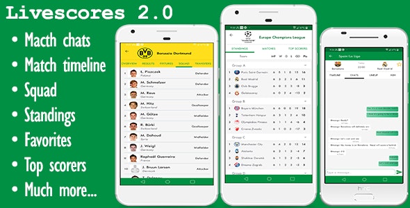 LiveScore – Football Android Full App (Admob) 2.0