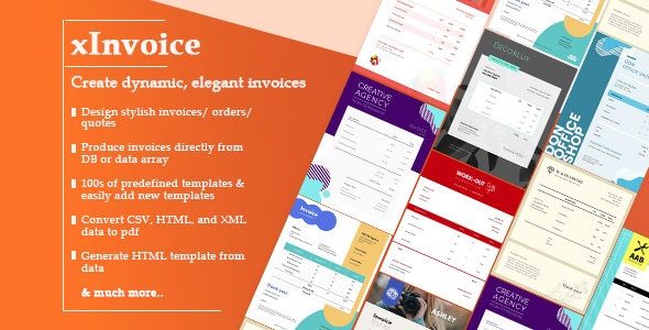 xInvoice – Generate beautifully designed invoices dynamically