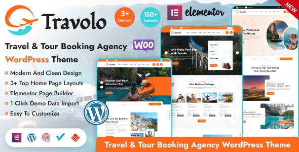 Travolo – Travel Agency & Tour Booking WordPress Theme 1.0.3