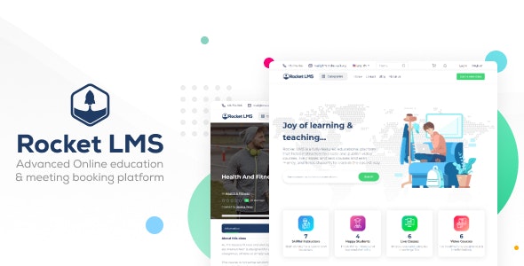 Rocket LMS – Learning Management & Academy Script 1.9.5 + Full Universal Plugins Bundle