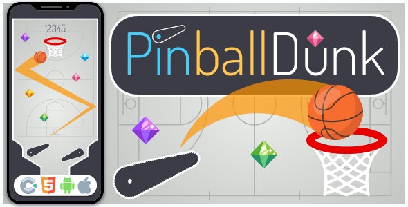 Pinball Dunk – HTML5 Game, Construct 3