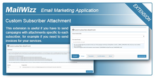 MailWizz EMA – Custom subscriber attachment