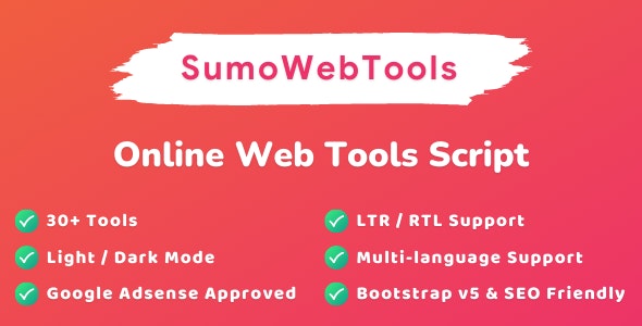 SumoWebTools – Online Web Tools Script 2.0.5