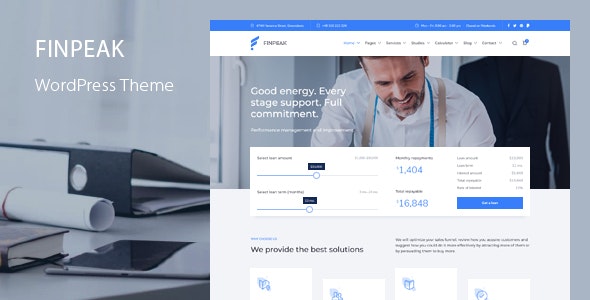 Finpeak – Business Finance Consulting WordPress Theme