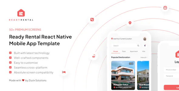 Ready Rental – Rental Properties Mobile App React Native Template