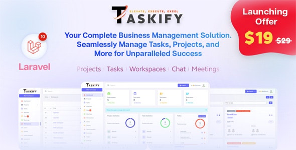 Taskify – Project Management – Task Management  Productivity Tool