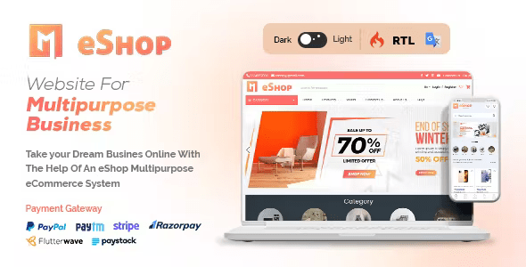 eShop Web – Multi Vendor eCommerce Marketplace / CMS 2.8.1