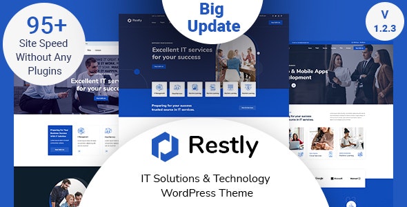 Restly – IT Solutions  Technology WordPress Theme