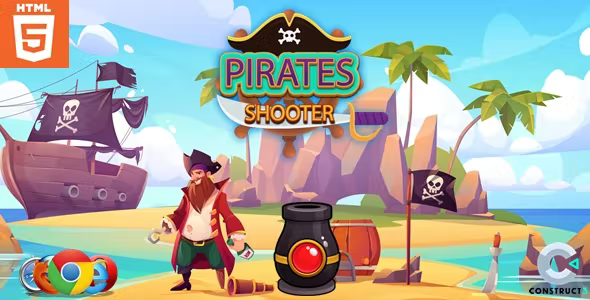 Pirates shooter – Casual game – HTML5