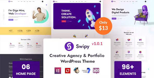 Swipy – Creative Agency WordPress Theme 1.1.3