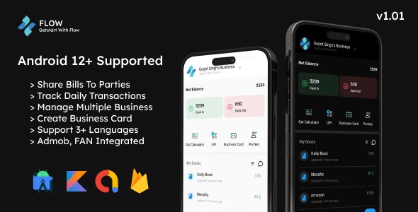 Flow – Cash Management App For Business and Home Uses – Android Kotlin