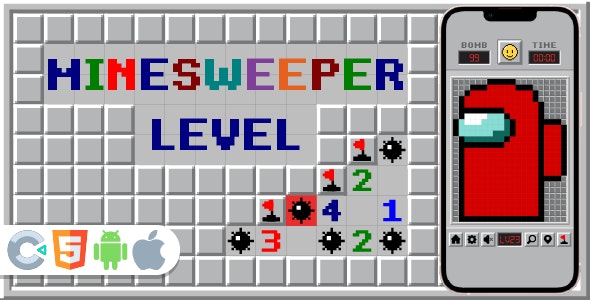 Premium Game – Minesweeper Master – HTML5,Construct3