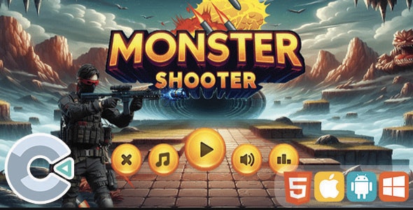 Monster Shooter (Construct 3 | HTML5)