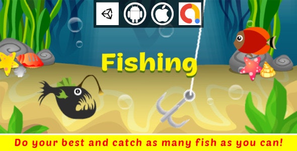 Fishing Unity Casual Game With Admob For Android And iOS