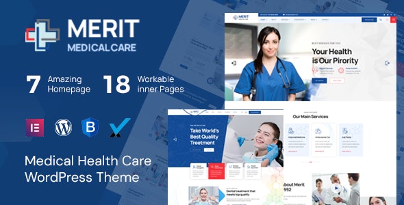 Merit – Health  Medical WordPress Theme