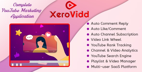 XeroVidd – Complete YouTube Marketing Application (SaaS Platform) 1.2.1 [Extended License]