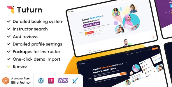 Tuturn – Online Tutors MarketPlace WordPress Theme 2.2