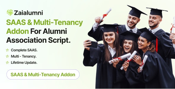 Zaialumni – Alumni Association SAAS With Multi-Tenancy Addon / Alumni Management Software. 1.4