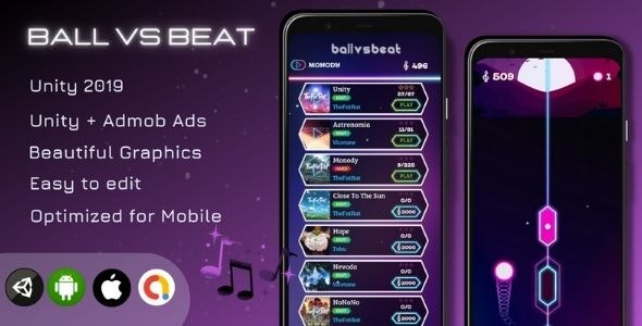 Ball Vs Beat – Unity Game (Unity + Admob Ads)