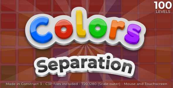 Colors separation – HTML5 Casual game