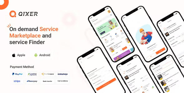 Qixer – Multi-Vendor On demand Service Marketplace and Service Finder Buyer Flutter App