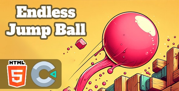 Endless Jump Ball – HTML5 Game – C3P