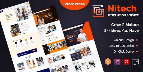 Nitech – Agency & Technology Services WordPress Theme 1.1