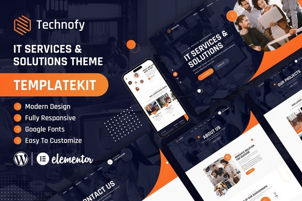 Technofy – IT Services  Solutions Elementor Template Kit