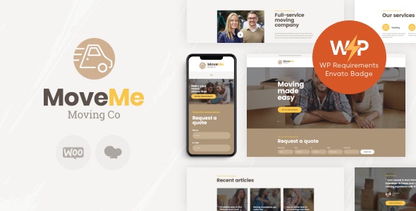 MoveMe | Moving  Storage Relocation Company WordPress Theme