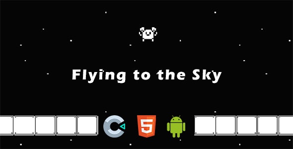 Flying to the sky – c3p HTML5 Game