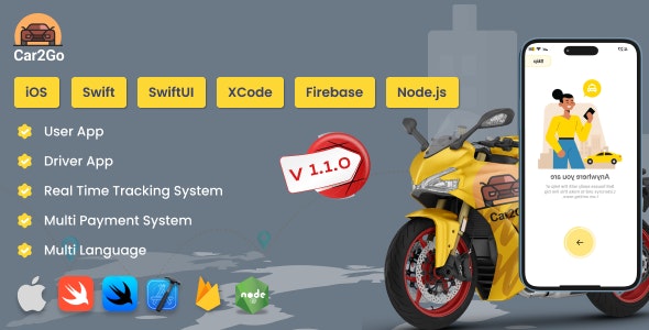 Car2Go – One Stop Ride Share Platform | User Native iOS App | Driver Native iOS  App (Swift)