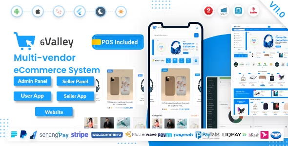 6valley Multi-Vendor E-commerce – Complete eCommerce Mobile App, Web, Seller and Admin Panel