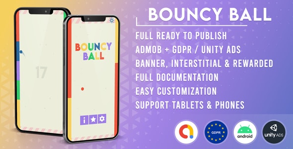 Bouncy Ball (Admob + GDPR + Unity)