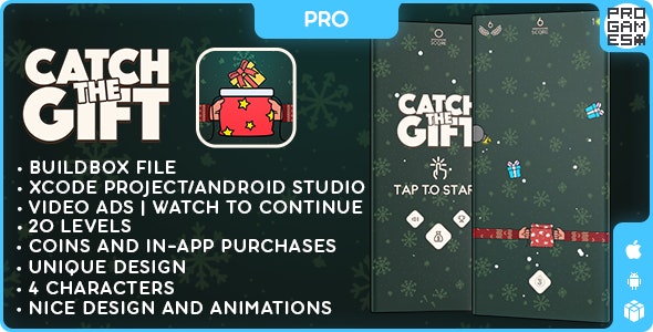 Catch The Gift (PRO) – BUILDBOX CLASSIC – IOS – Android – Reward video