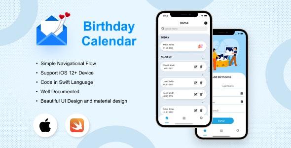 Birthday Calendar iOS Application