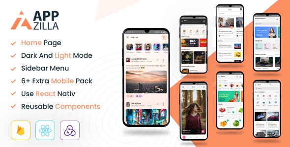 AppZilla – Mobile React Native UI KIT Elements