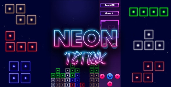 Neon Tetrix – Cross Platform Puzzle Game