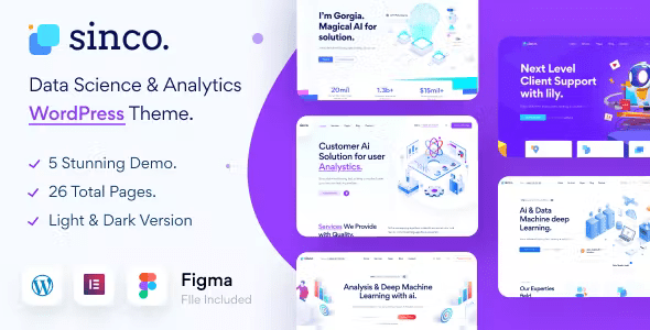 Sinco – Data Science WordPress Theme
