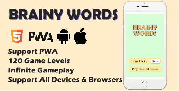 Brainy Words HTML5 Game