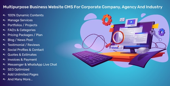 Multipurpose Business Website CMS For Corporate Company, Agency And Industry 4.1