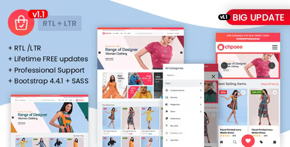 Chpoee – Bootstrap E-Commerce Template