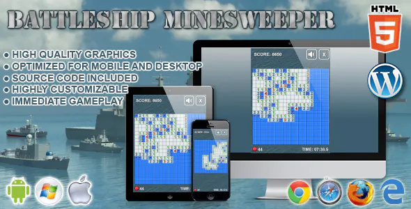 Battleship Minesweeper – HTML5 Game